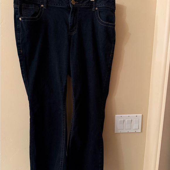 Lane Bryant Denim - Lane Bryant Dark Blue Straight Leg Jeans